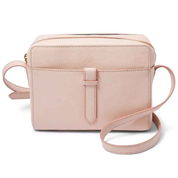 Fossil Handbags - Fossil Blush Leather Crossbody Bag